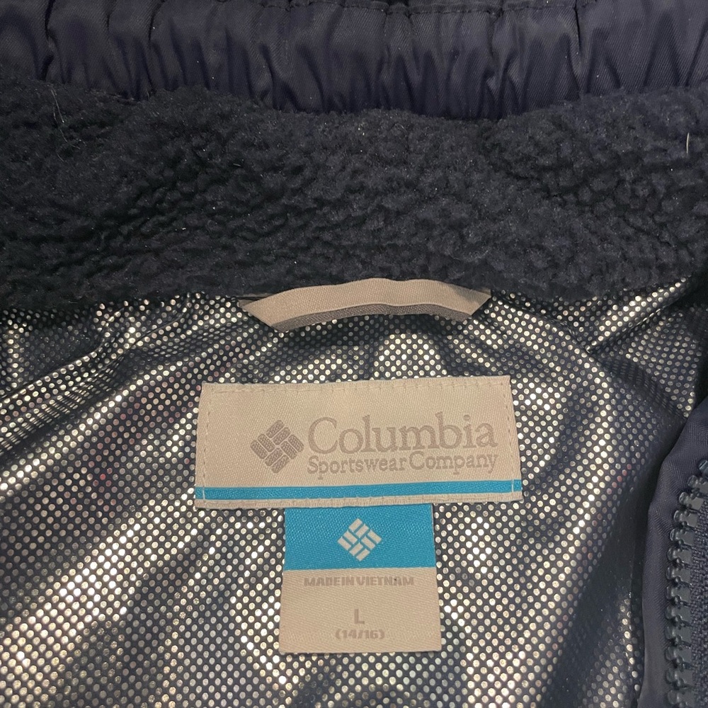 Columbia kids Rockfall mid down long winter coat size L - Picture 3 of 5